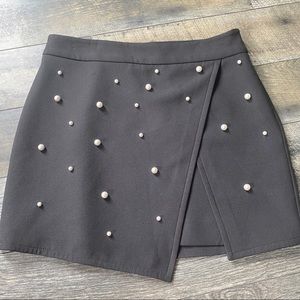 Zara Front Slit Beaded Skirt